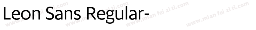 Leon Sans Regular字体转换